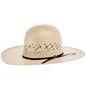 Shibahue Hats 20X Two Tone with Diamond Vent 4 1/4 Inch Brim Open Crown Straw Cowboy Hat